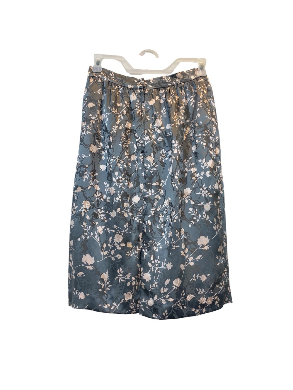 VINTAGE  SILK STUDIO Women sz 6 (fits smaller) Floral A-Line Silk Midi Skirt